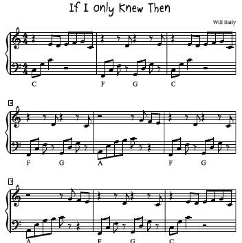 will baily piano tunes if then sheet music
